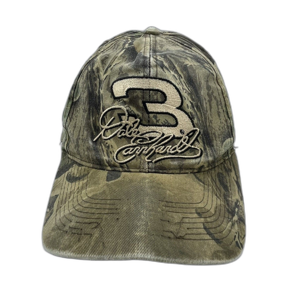 Vintage Dale Earnhardt #3 Camo Hat Competitors View Snapback NASCAR